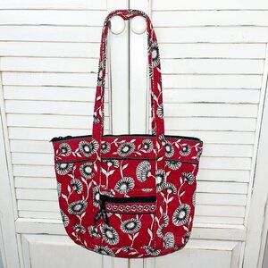 Vera Bradley Deco Daisy Medium Tote EUC